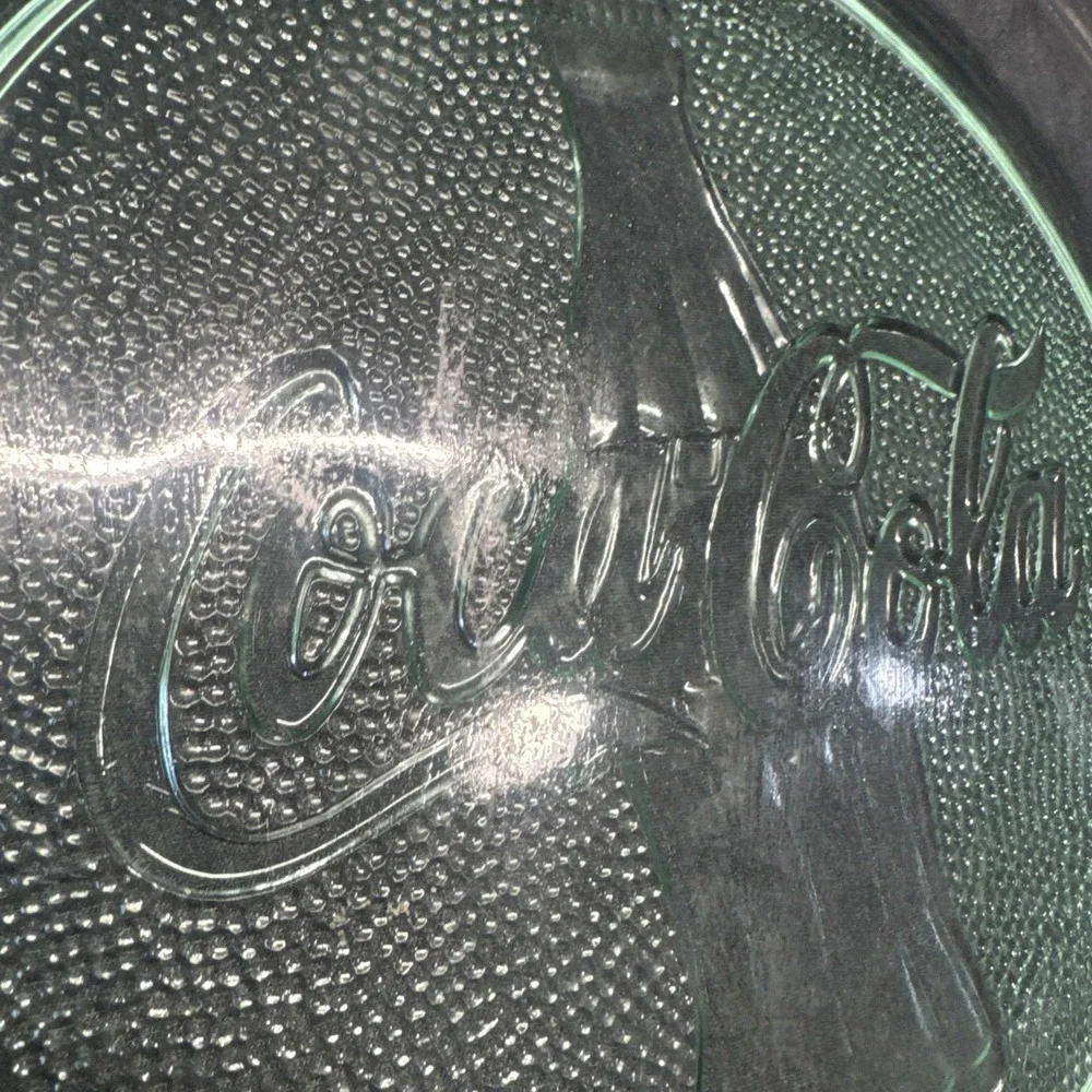 Vintage Coca Cola Logo Clear Green 13
